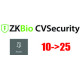 Espande la licenza del software ZKBIO-CVSECURITY da 10 a varchi